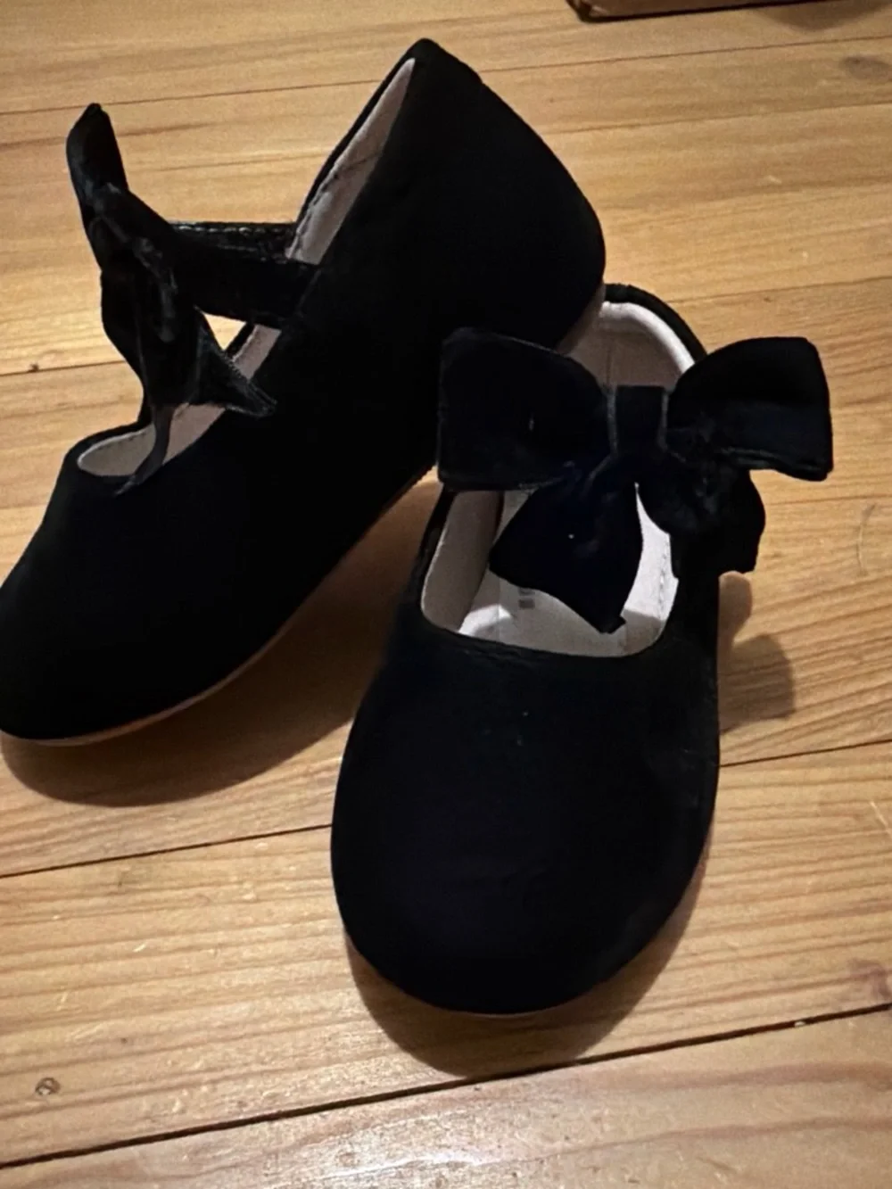 Girls Black Bow Mary Jane Dress Shoes